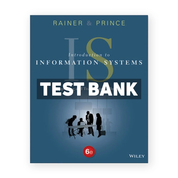 Introduction to Information Systems 6th edition Rainer Test Bank