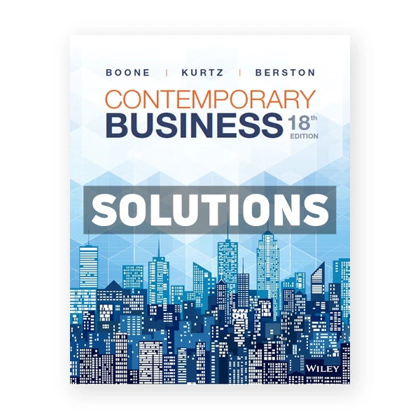 Contemporary Business 18th edition Boone Solutions Manual