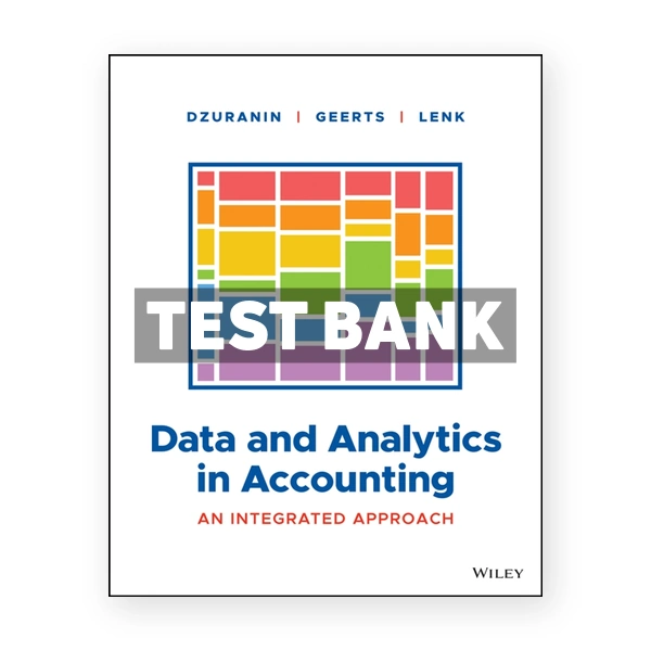Data and Analytics in Accounting - An Integrated Approach 1st edition Dzuranin Test Bank