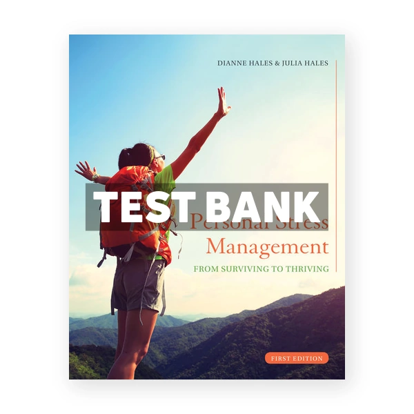 Personal Stress Management 1st edition Hales Test Bank