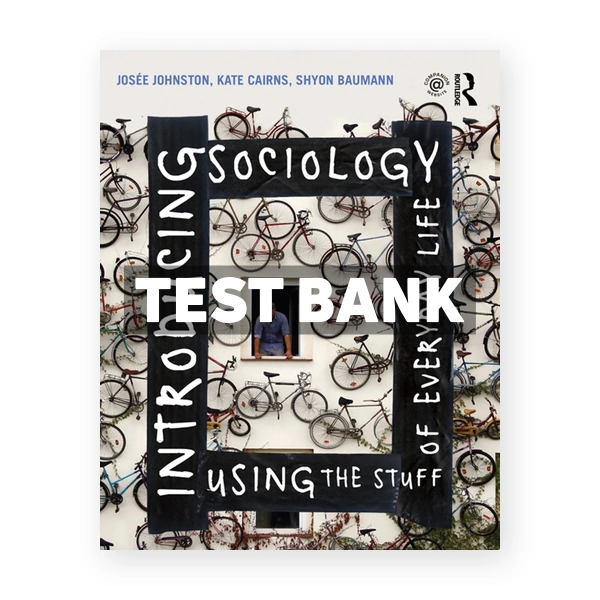 Introducing Sociology Using the Stuff of Everyday Life 1st edition Johnston Test Bank