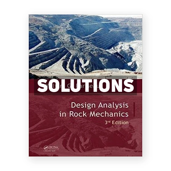 Design Analysis in Rock Mechanics 3rd edition Pariseau Solutions Manual