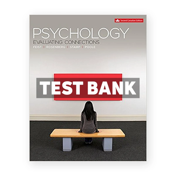 Psychology (Canadian) 2nd edition Feist Test Bank