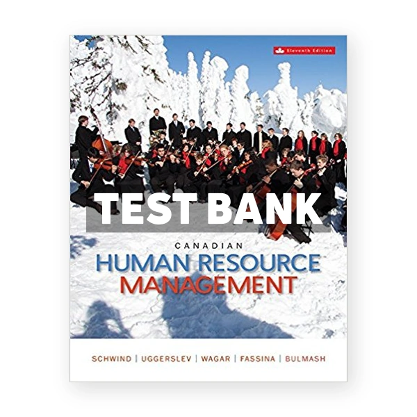 Canadian Human Resource Management (Canadian) 11th edition Schwind Test Bank