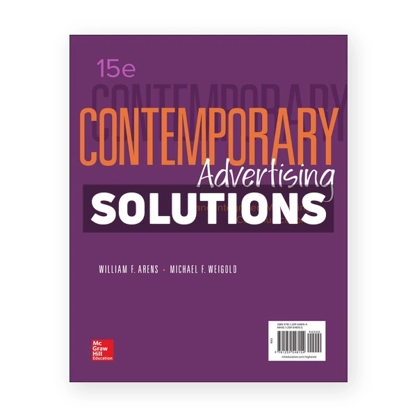 Contemporary Advertising and Integrated Marketing Communications 15th edition Arens Solutions Manual
