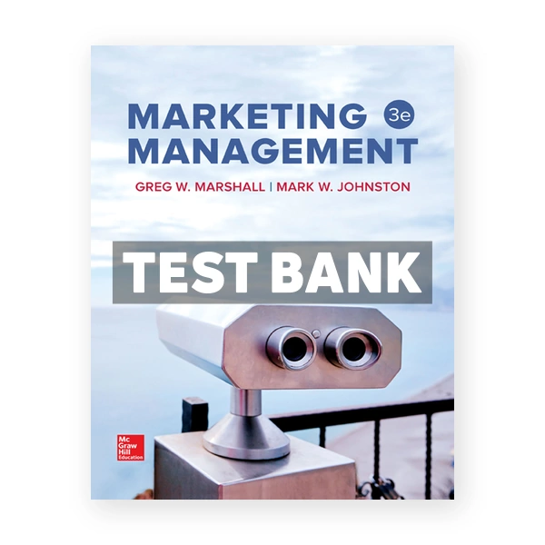 Marketing Management 3rd edition Marshall Test Bank