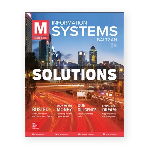 M Information Systems 5th edition Baltzan Solutions Manual