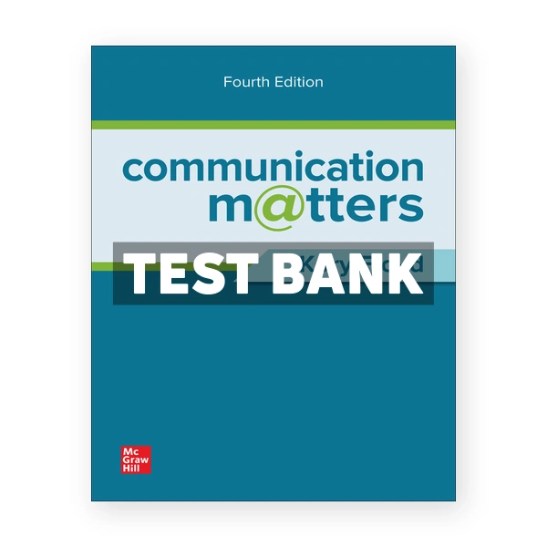 Communication Matters 4th edition Floyd Test Bank