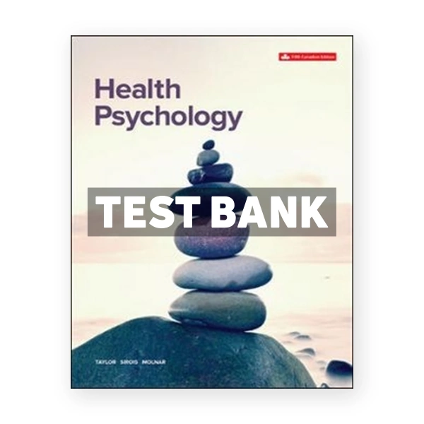 Health Psychology (Canadian) 5th edition Taylor Test Bank