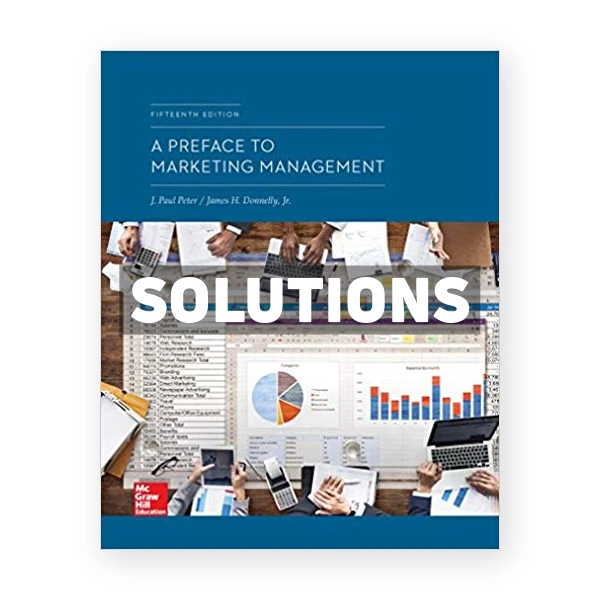 Preface to Marketing Management 15th edition Peter Solutions Manual