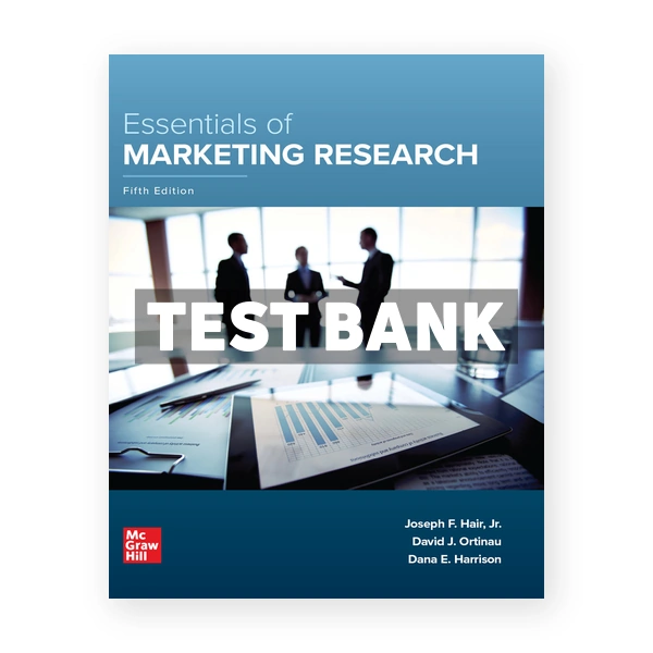 Essentials of Marketing Research 5th edition Hair Test Bank