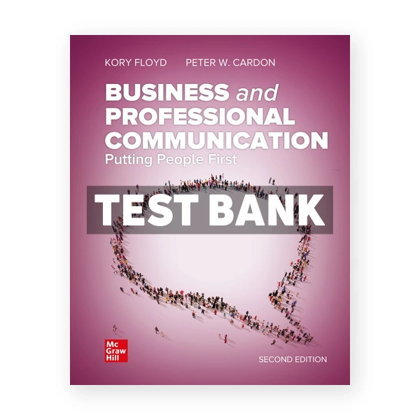 Business and Professional Communication 2nd edition Floyd Test Bank