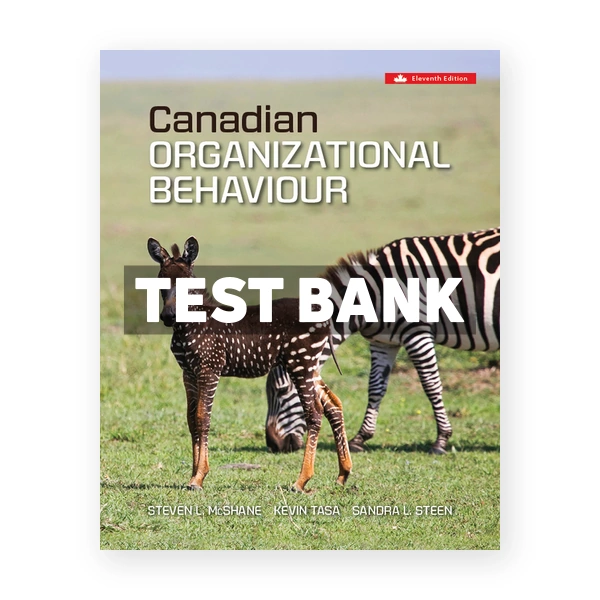 Canadian Organizational Behaviour (Canadian) 11th edition McShane Test Bank
