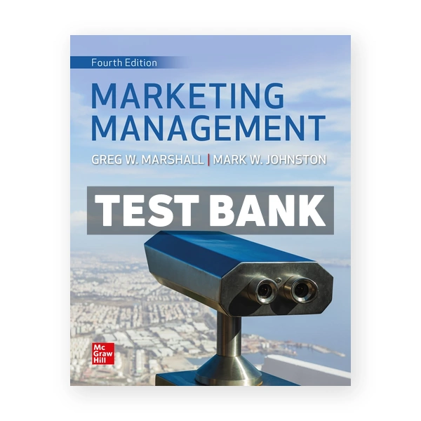 Marketing Management 4th edition Marshall Test Bank