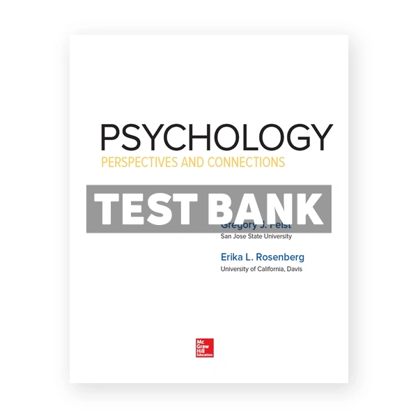 Psychology Perspectives and Connections 4th edition Feist Test Bank