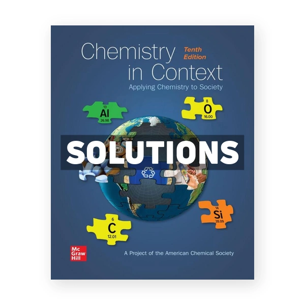 Chemistry in Context 1st edition Society Solutions Manual