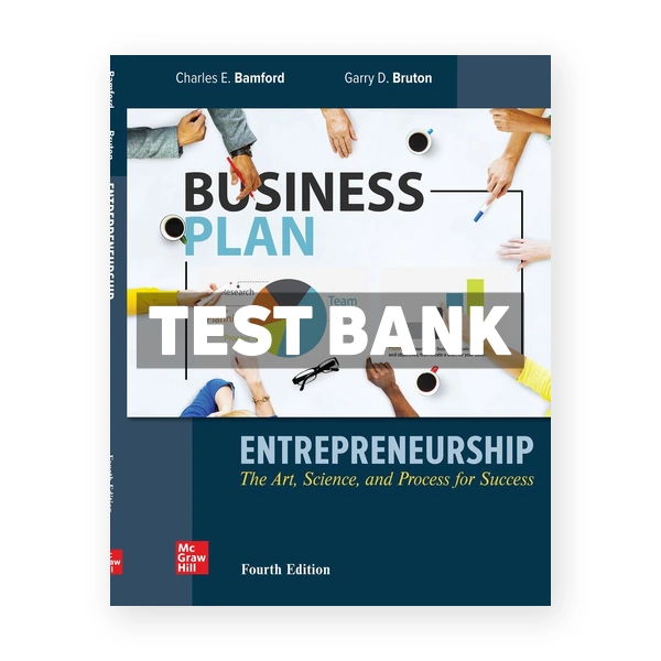 Entrepreneurship 4th edition Bamford Test Bank