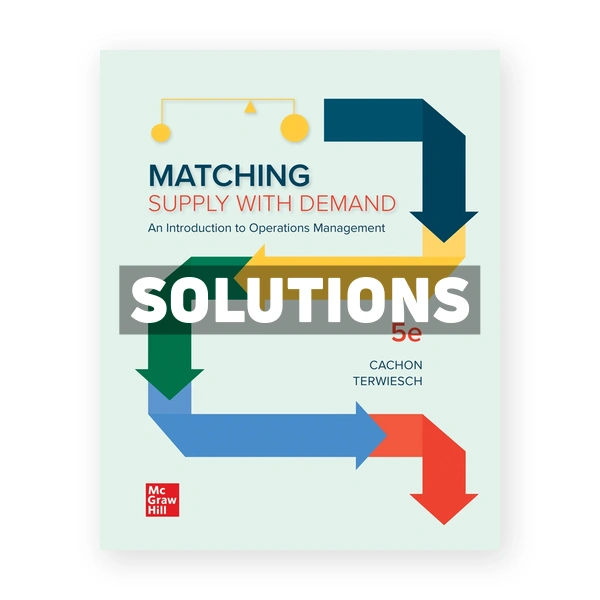 Matching Supply with Demand 5th edition Cachon Solutions Manual