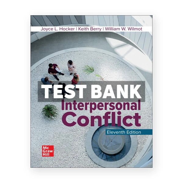Interpersonal Conflict 11th edition Hocker Test Bank