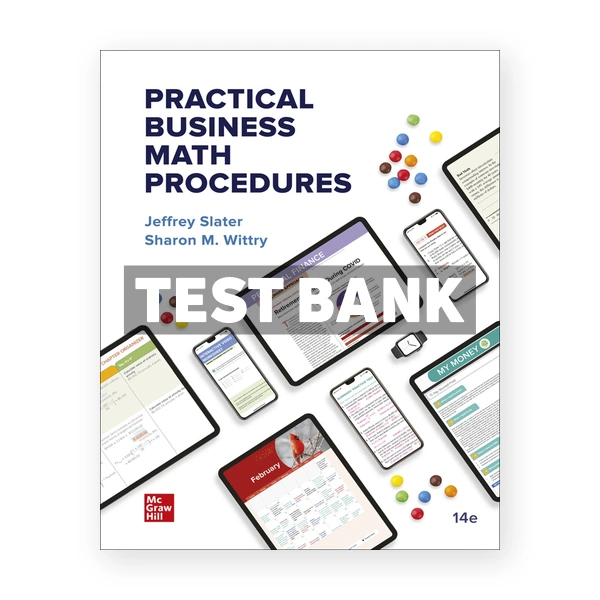 Practical Business Math Procedures 14th edition Slater Test Bank