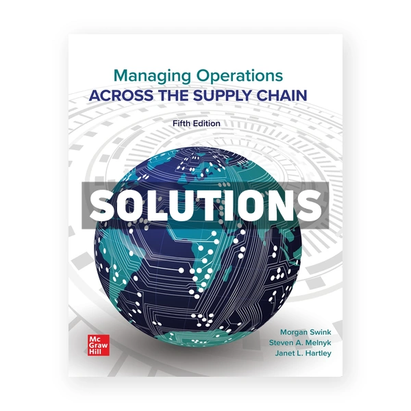 Managing Operations Across the Supply Chain 5th edition Swink Solutions Manual