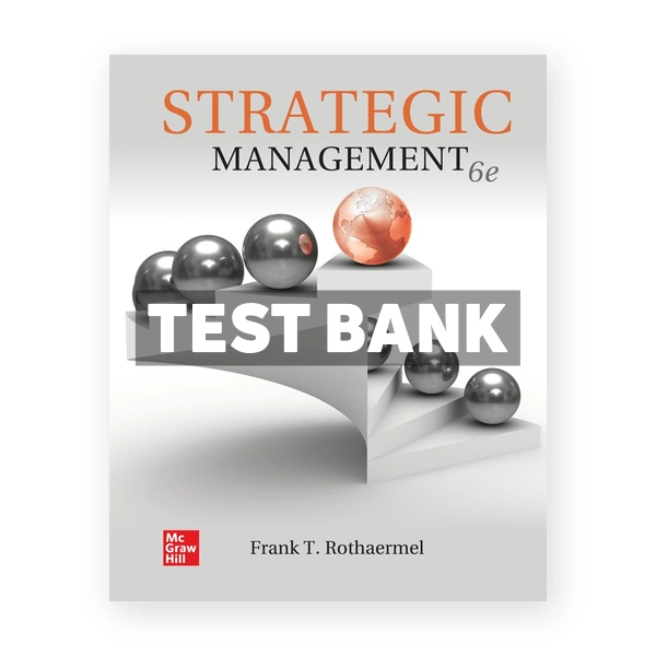 Strategic Management 6th edition Rothaermel Test Bank