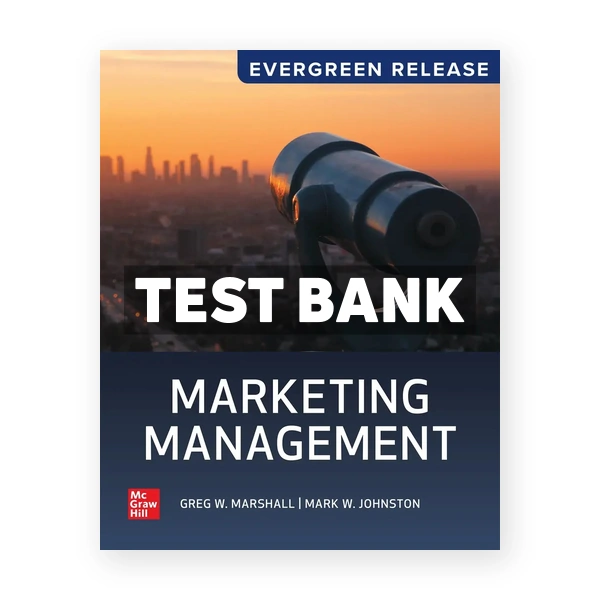 Marketing Management 2025 Release 1st edition Marshall Test Bank