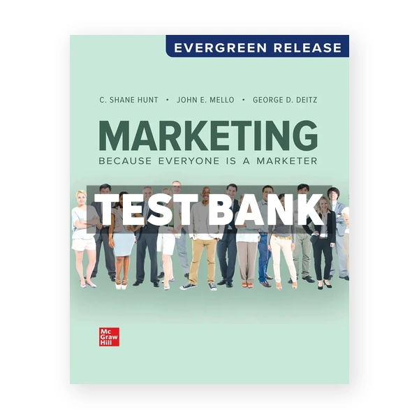 Marketing 2026 Release 1st edition Hunt Test Bank