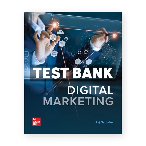 Digital Marketing 1st edition Sachdev Test Bank