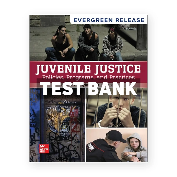 Juvenile Justice - Policies Programs and Practices 2026 Release 1st edition Taylor Test Bank