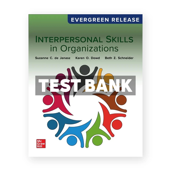 Interpersonal Skills in Organizations 2025 Release 1st edition Janasz Test Bank