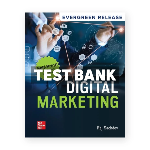 Digital Marketing 2026 Release 1st edition Sachdev Test Bank