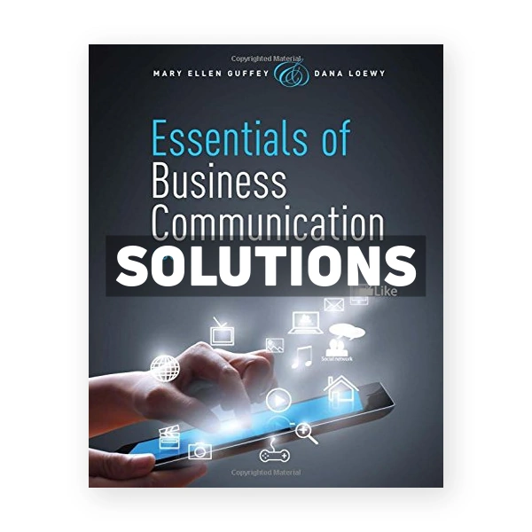 Essentials of Business Communication 10th edition Guffey Solutions Manual