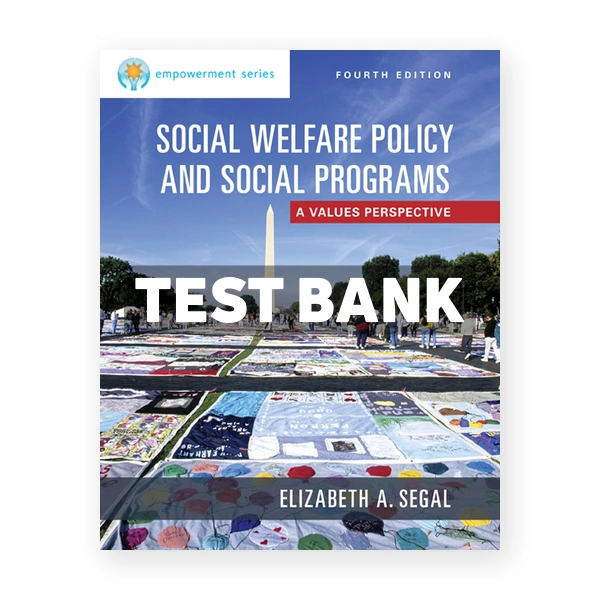 Empowerment Series Social Welfare Policy and Social Programs 4th edition Segal Test Bank