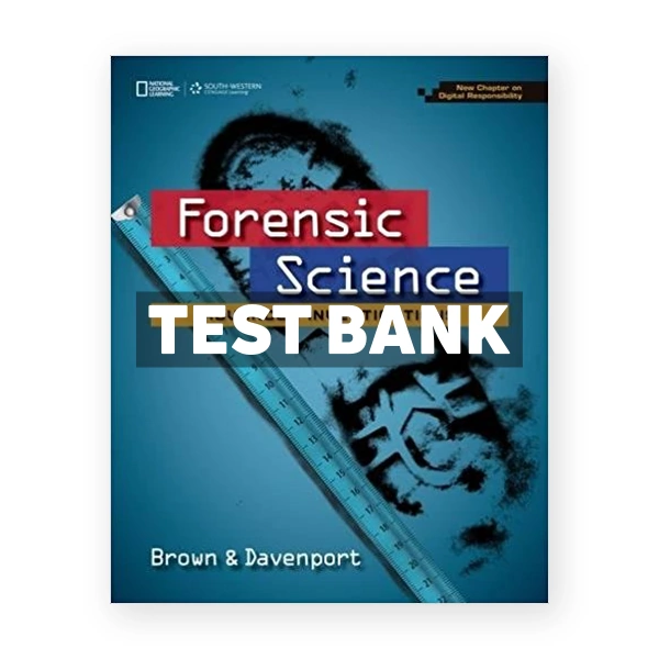 Forensic Science Advanced Investigations Copyright Update 1st edition Brown Test Bank