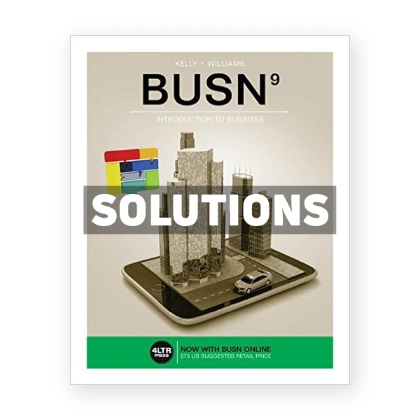 BUSN 9th edition Kelly Solutions Manual