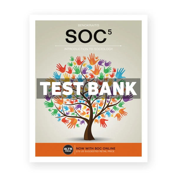 SOC 5th edition Benokraitis Test Bank