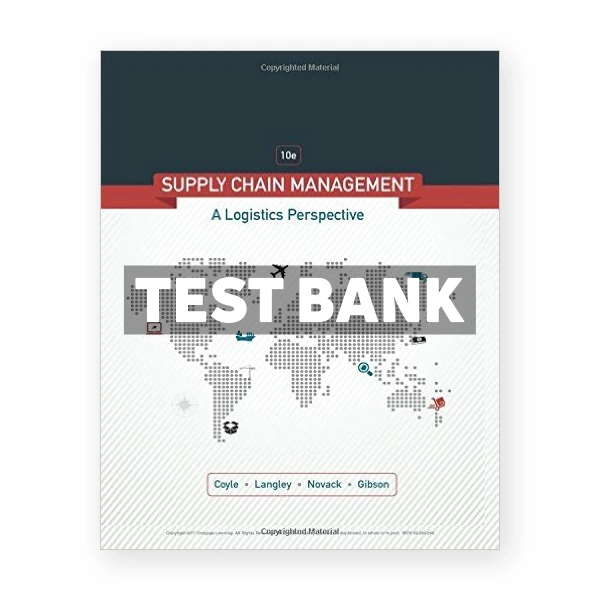 Supply Chain Management A Logistics Perspective 10th edition Coyle Test Bank