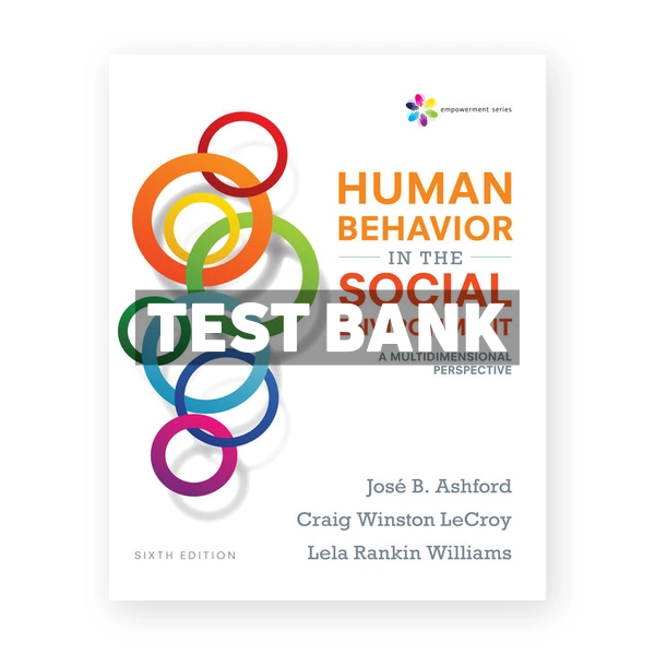 Empowerment Series Human Behavior in the Social Environment 6th edition Ashford Test Bank