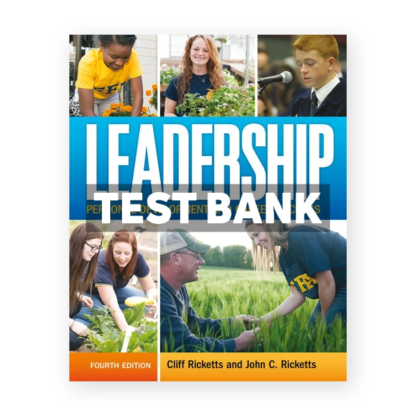 Leadership 4th edition Ricketts Test Bank