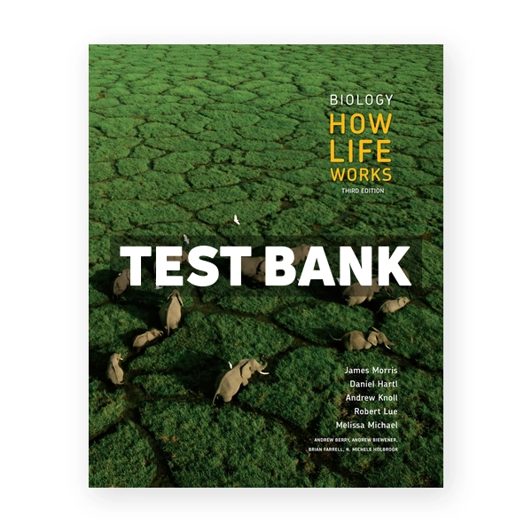 Biology How Life Works 3rd edition Morris Test Bank