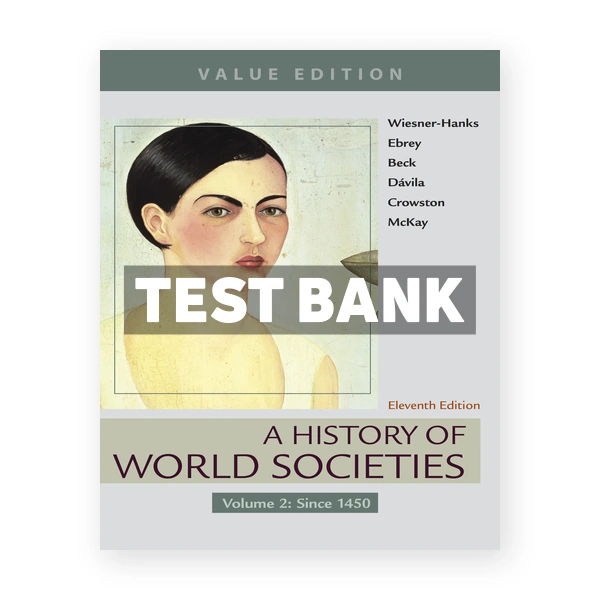 History of World Societies Value Edition Volume 2 Since 1450 11th edition Wiesner Hanks Test Bank