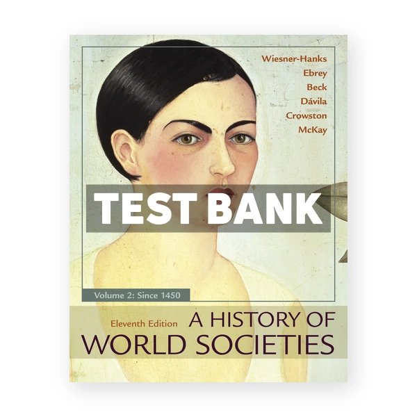 History of World Societies Volume 2 11th edition Wiesner Hanks Test Bank