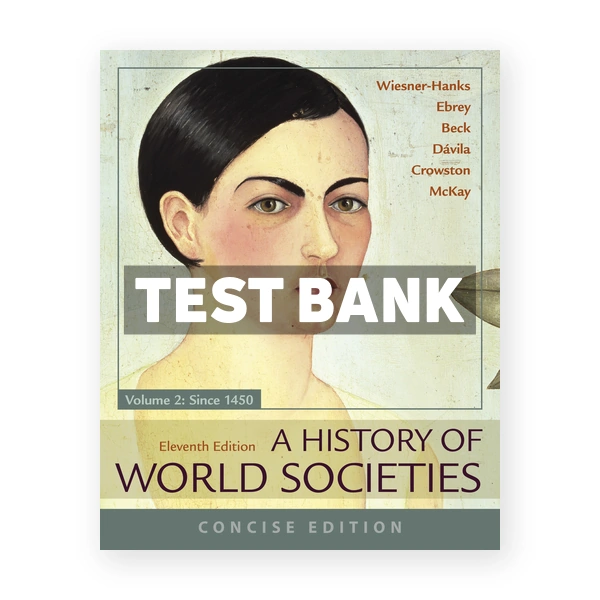 History of World Societies Concise Volume 2 11th edition Wiesner Hanks Test Bank