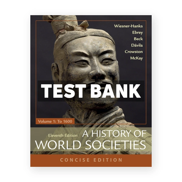 History of World Societies Concise Volume 1 11th edition Wiesner Hanks Test Bank