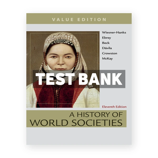 History of World Societies Value 11th edition Wiesner Hanks Test Bank