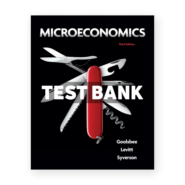Microeconomics 3rd edition Goolsbee Test Bank
