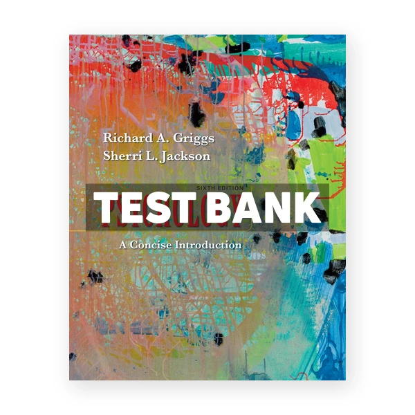 Psychology A Concise Introduction 6th edition Griggs Test Bank