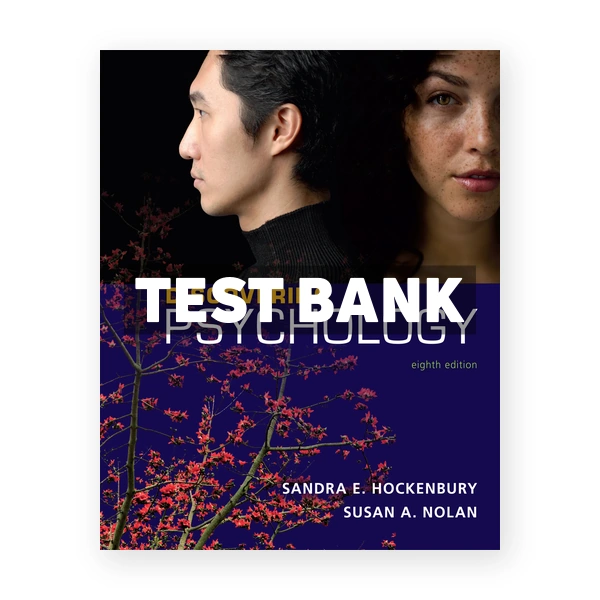 Discovering Psychology 8th edition Hockenbury Test Bank