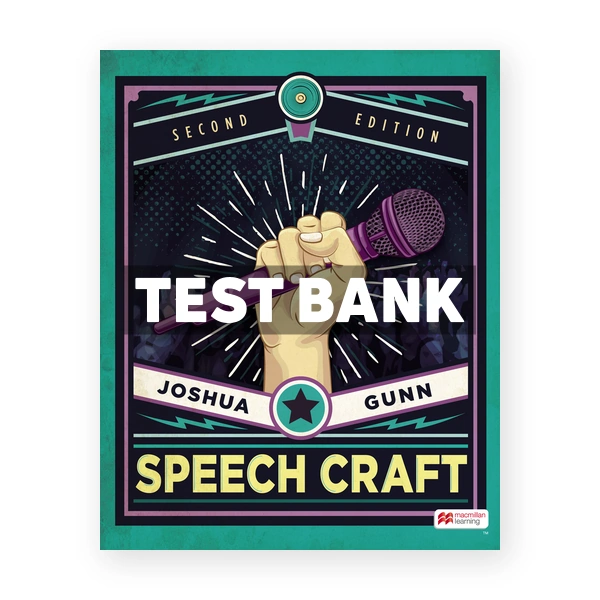 Speech Craft 2nd edition Gunn Test Bank